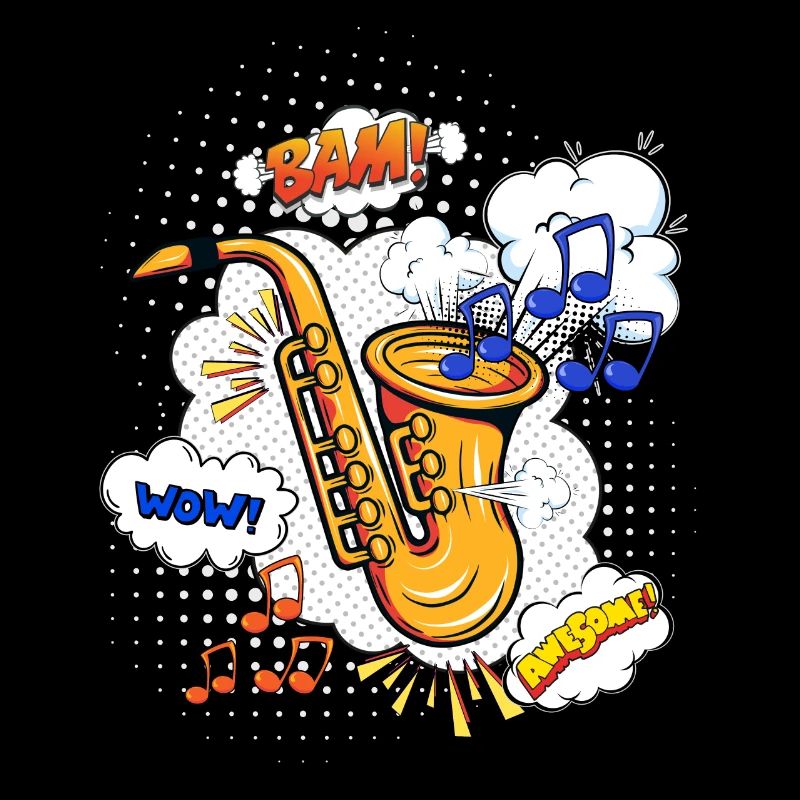 Saxophone Comic Style