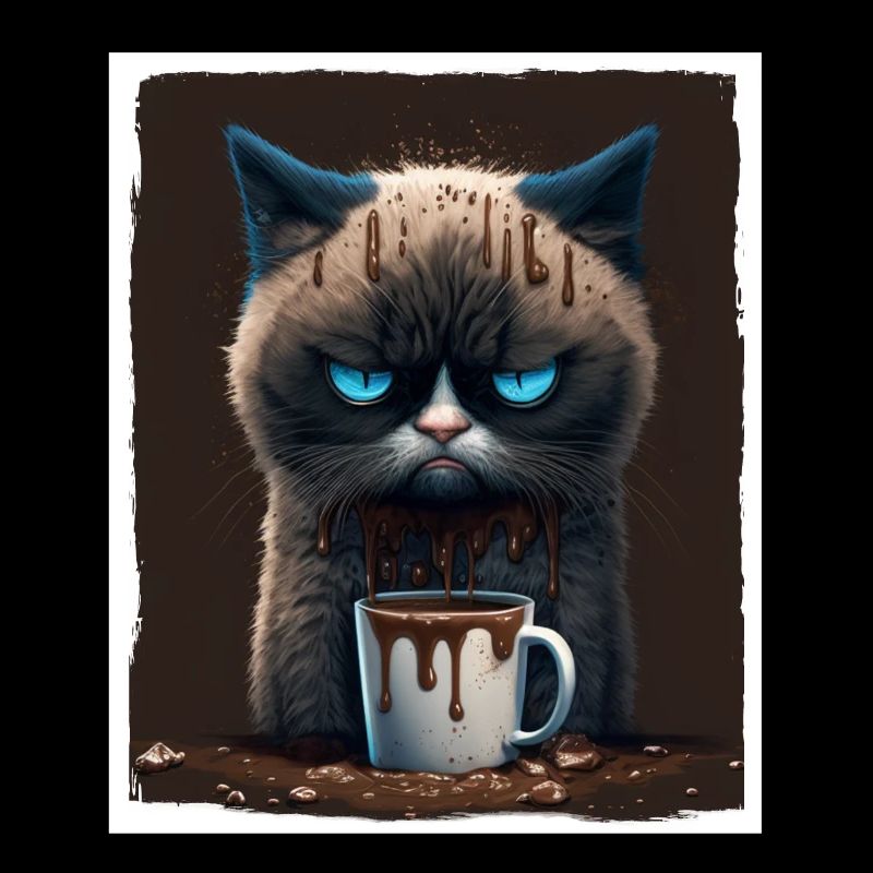 Cat Kitten Coffee Cup Morning Grouch Cocoa