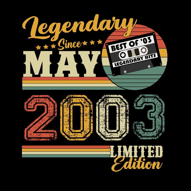 Mai 2003 Vintage Anniversaire Vintage Rétro