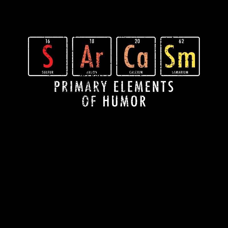 Sarkasmus Elemente Nerd Science