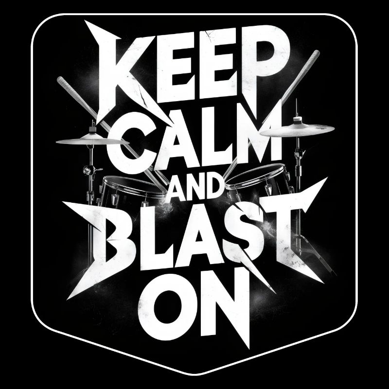 Schlagzeug Spruch Drummer Schlagzeuger Blast Beats