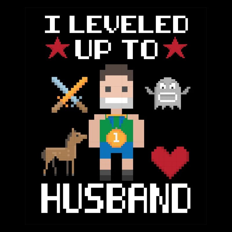 Level up Husband Gamer Zocker Ehemann Hochzeit Ehe
