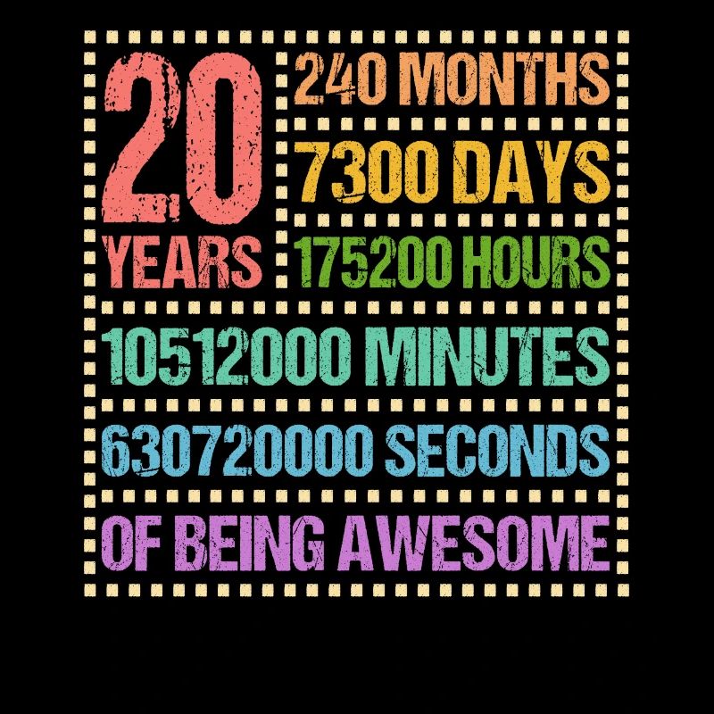 Regalo di vent'anni ventesimo compleanno