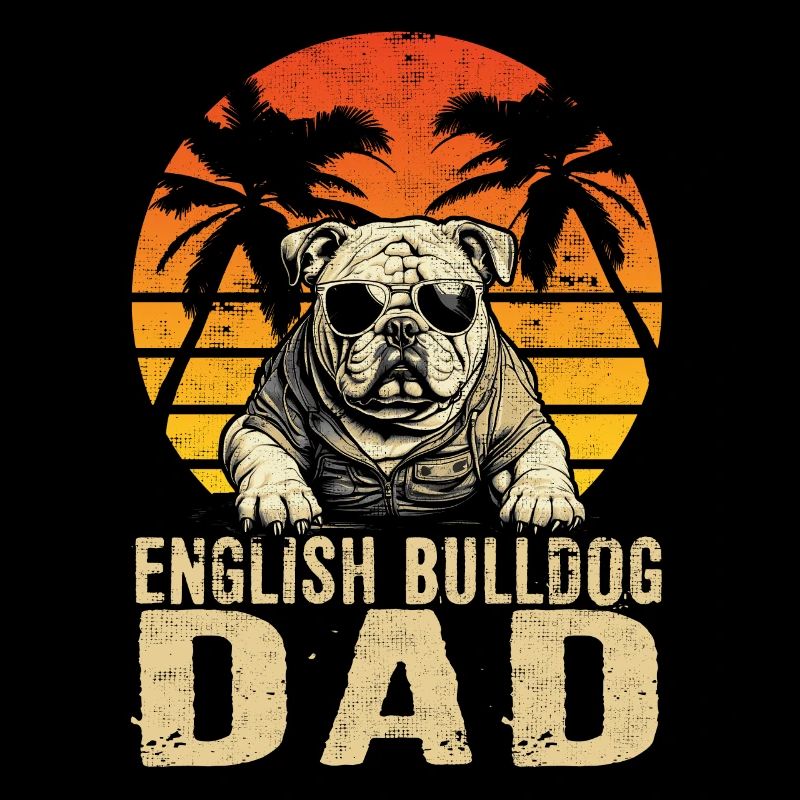Papa bouledogue anglais