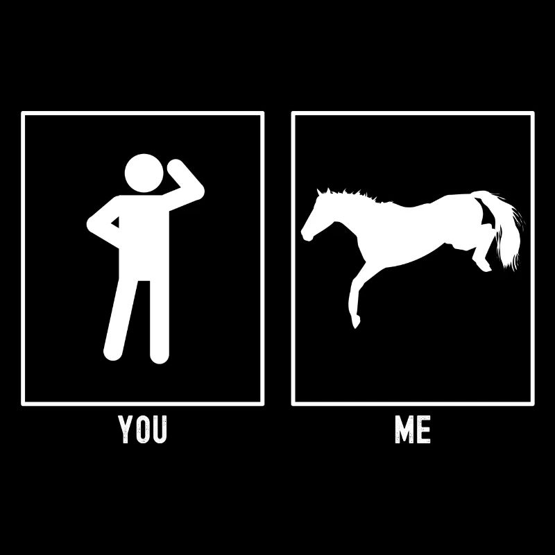 Du - Ich - Pferd fallend