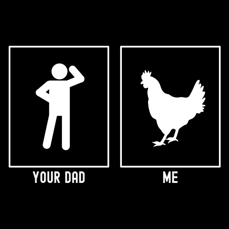 Ton père - Moi - Élevage de poulets