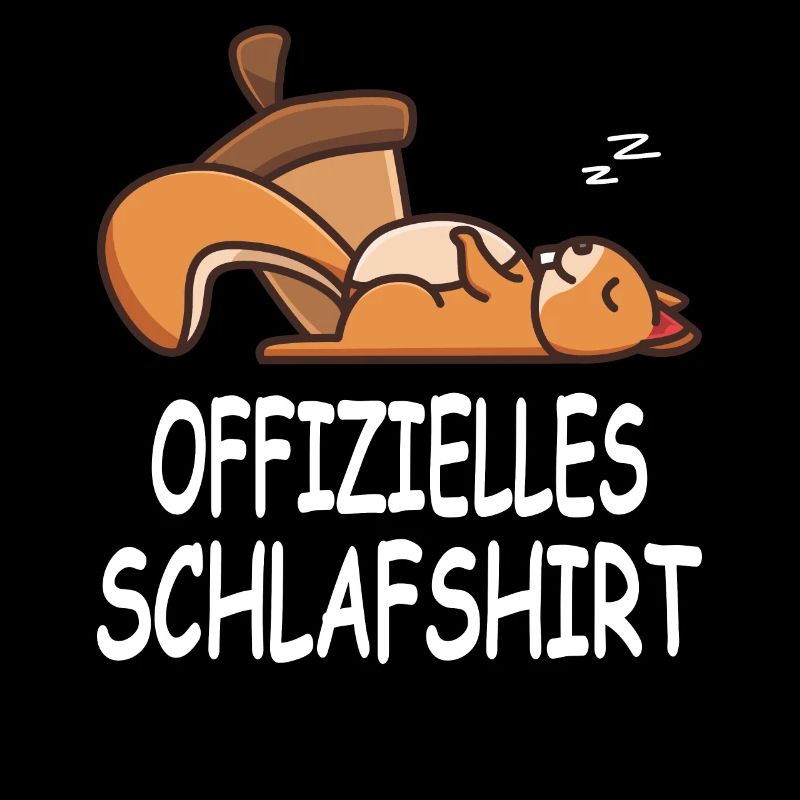 Offizielles Schlafshirt Eichhörnchen Langschläfer