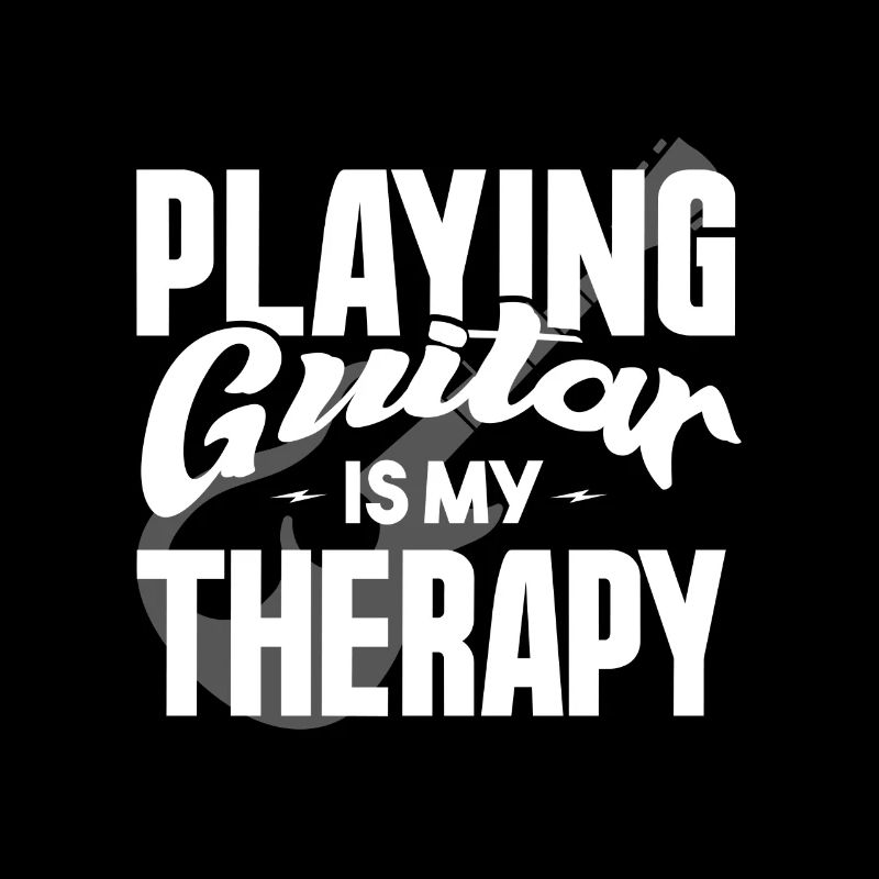 Playing the guitar is my therapy