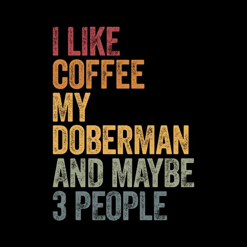 Le café et mon doberman dobermann