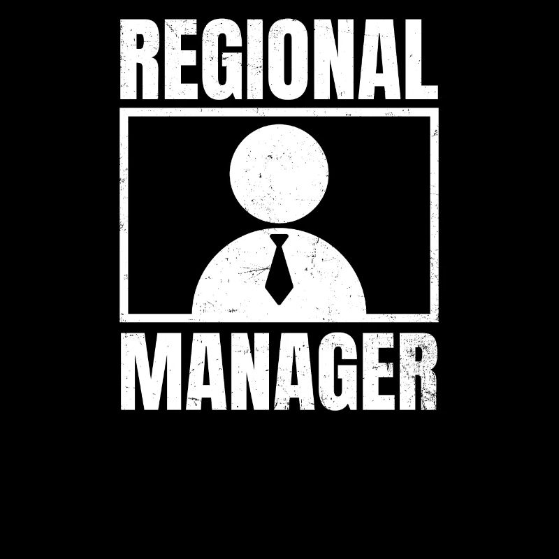 Regional Manager Funny Sillhouette Gift