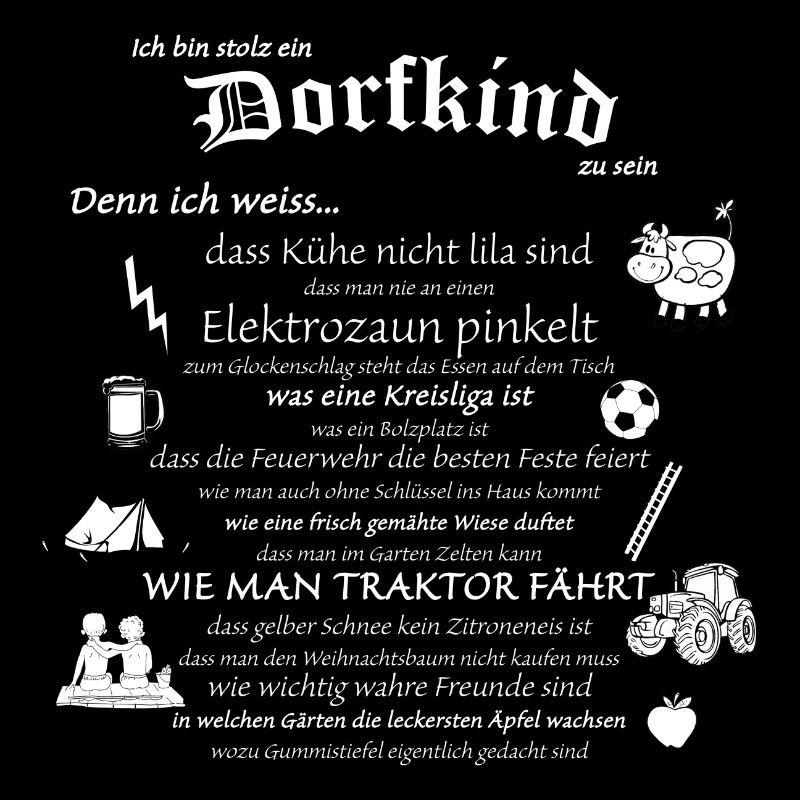 Stolzes Dorfkind