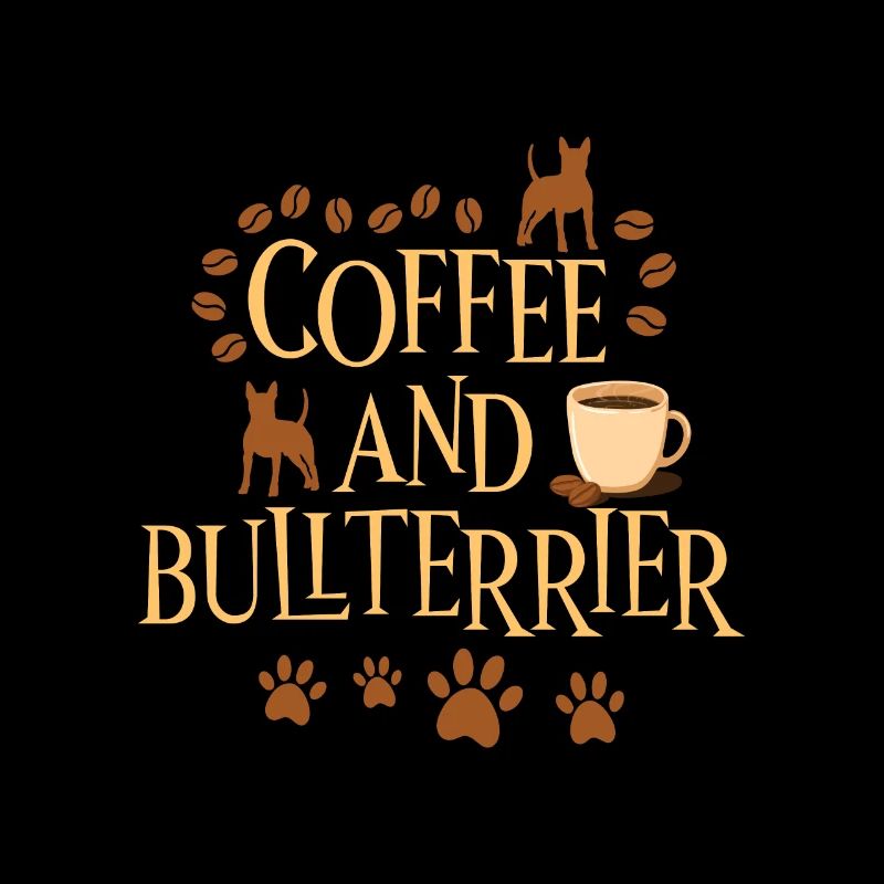 Kaffee und Bullterrier