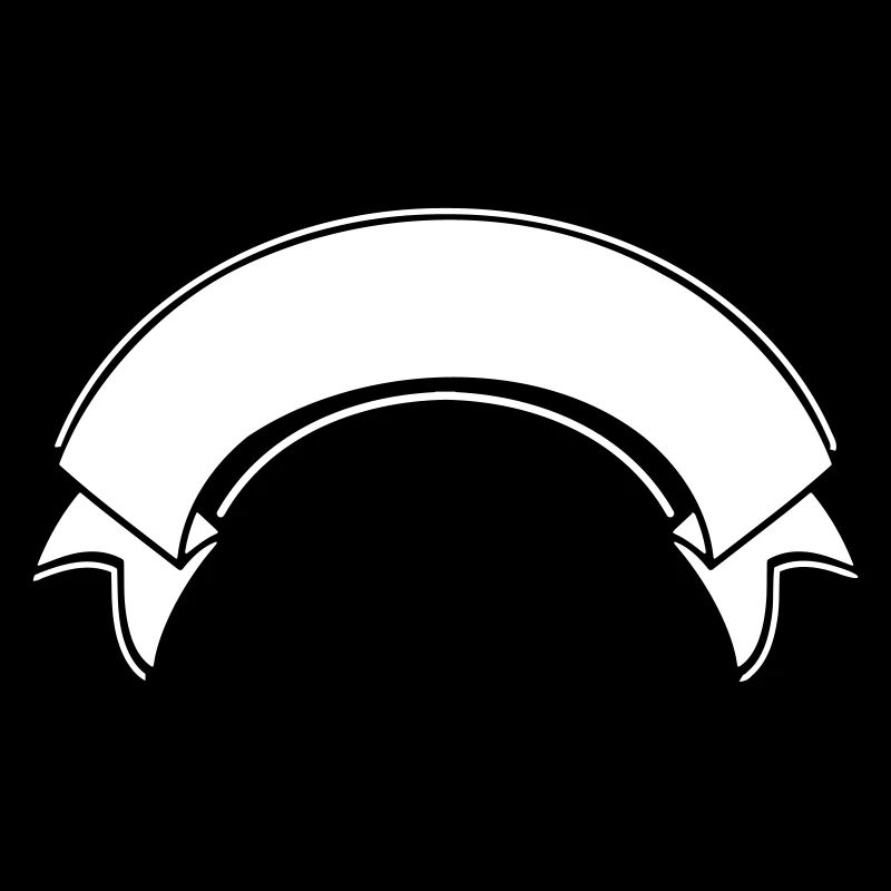 Bannière drapeau drapeau courbé
