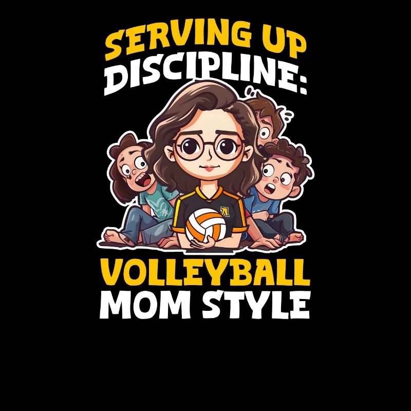 Volleyball-Mama serviert Disziplin