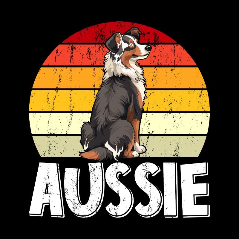 Australian Shepherd Vintage AUSSIE Dog Owner