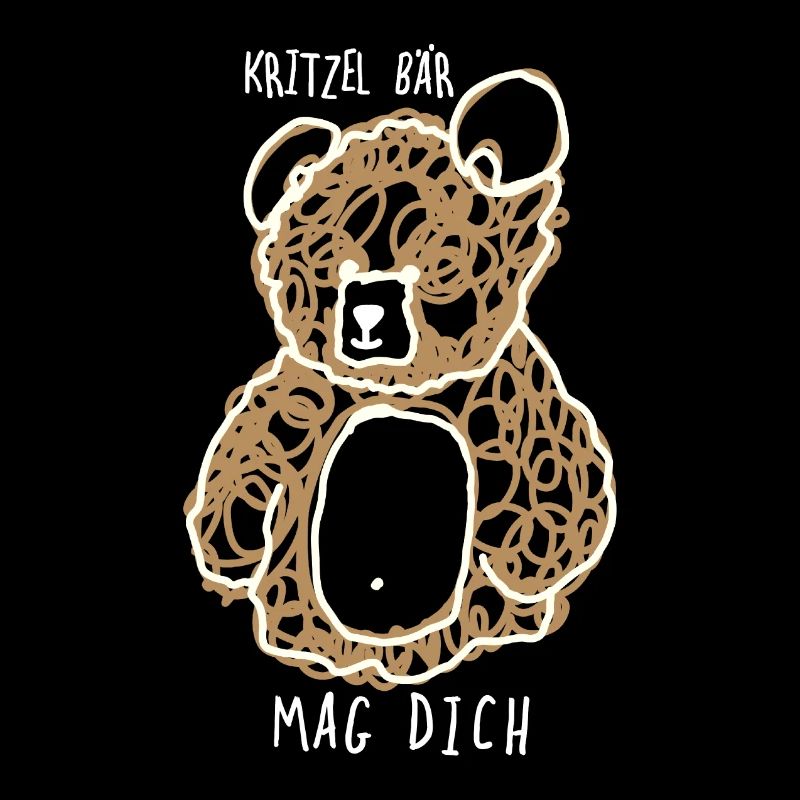 Doodle bear doodle bear sketch gift