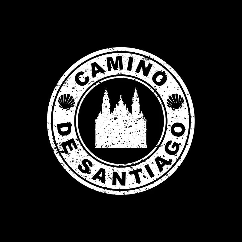 Chemin de Saint-Jacques de Compostelle pèlerins