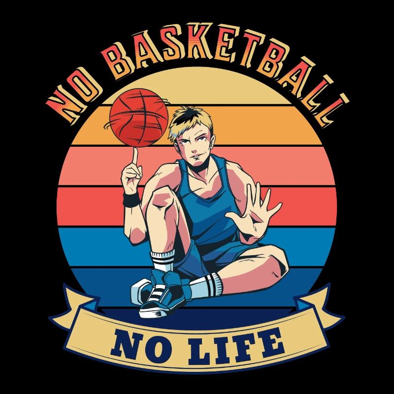 Pas de basket-ball Pas de design d’été de vie