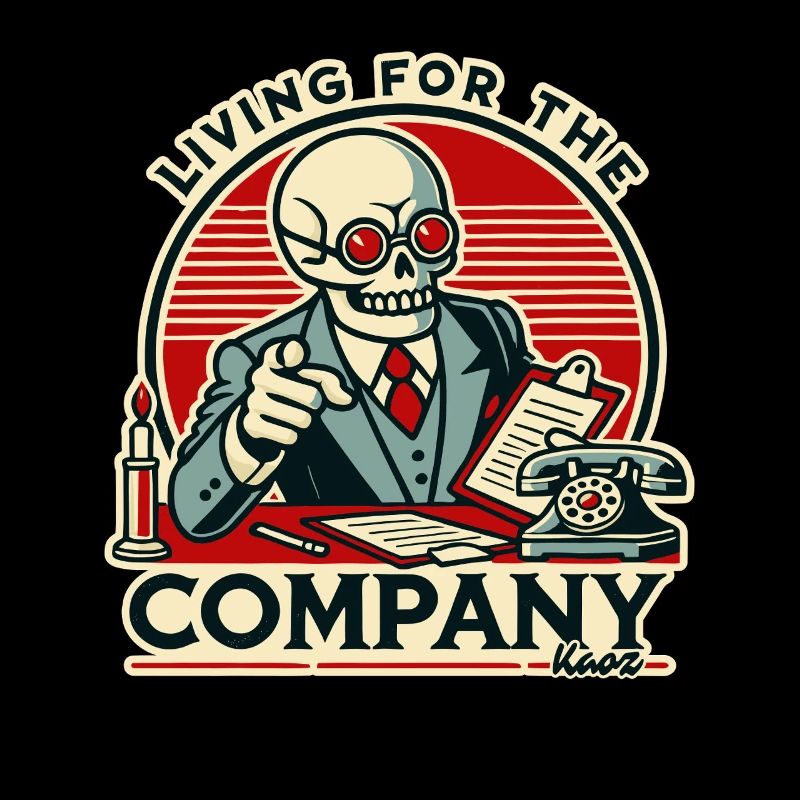 Office life for the company, working until death