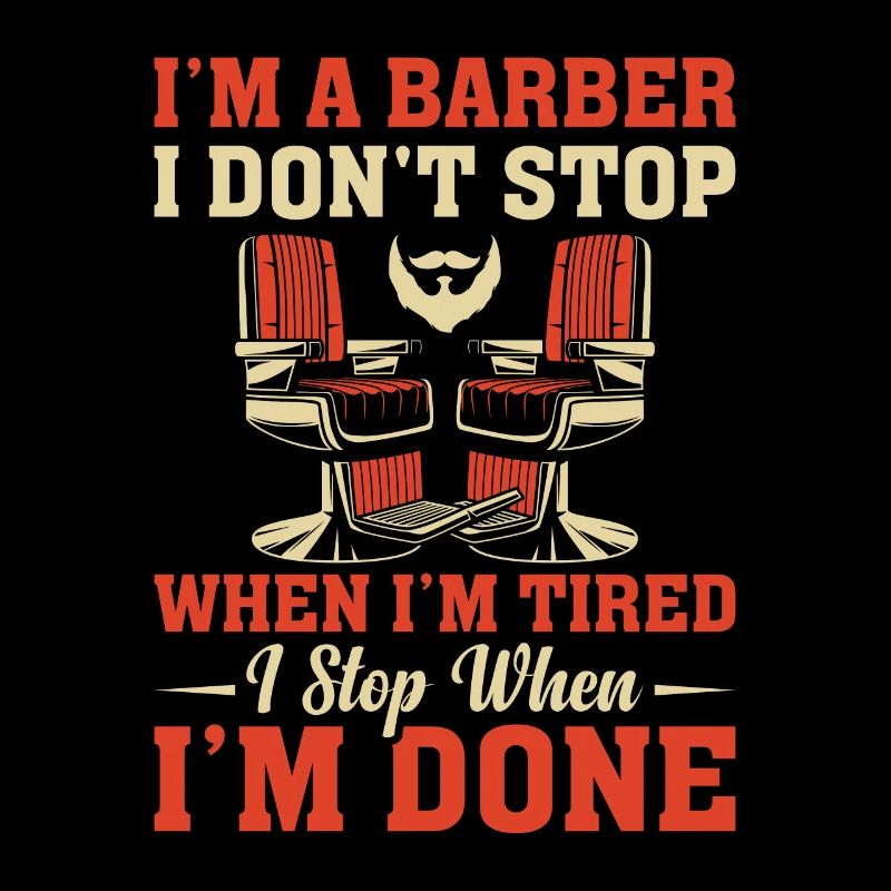 Ich bin ein Barber Friseur Haarmeister
