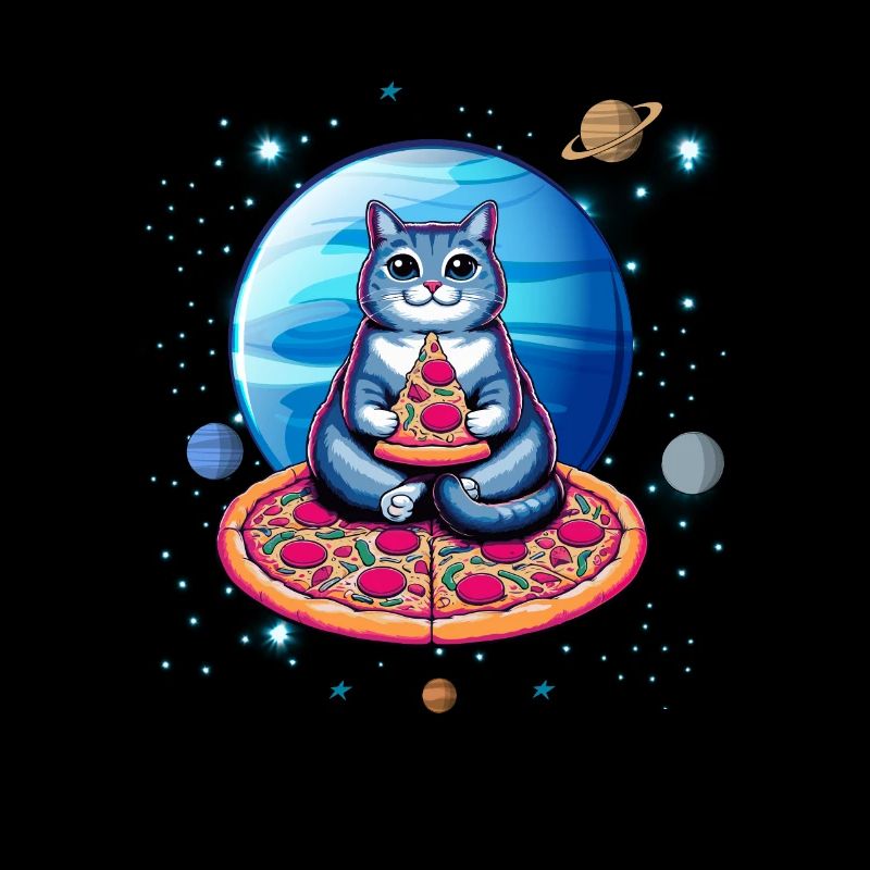 Chat de l’espace cool avec lunettes de soleil