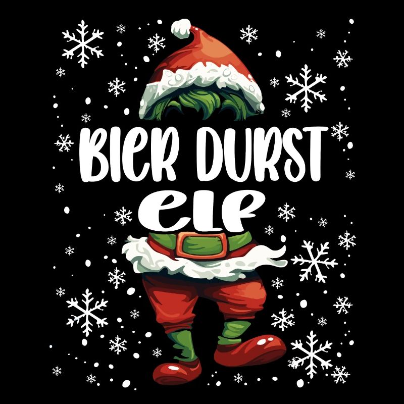 Weihnachtsoutfit Bier Durst Elf