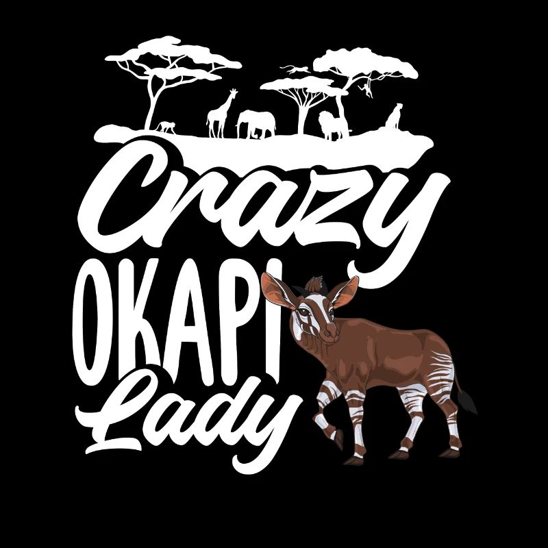 Drôle d’amant d’okapi gardien de zoo