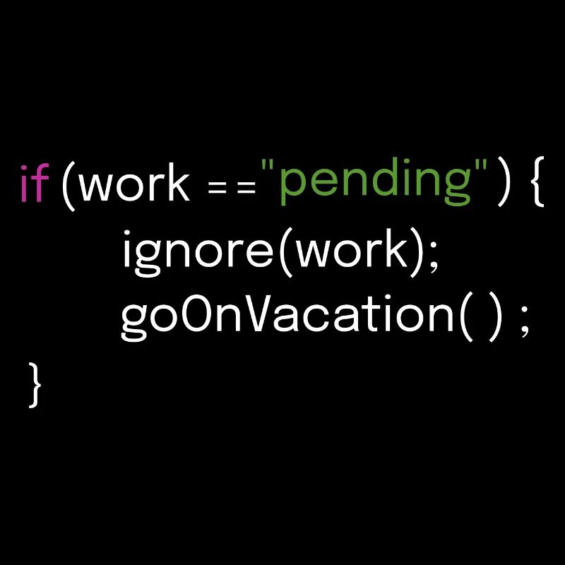 Urlaubs- und Coding-Design