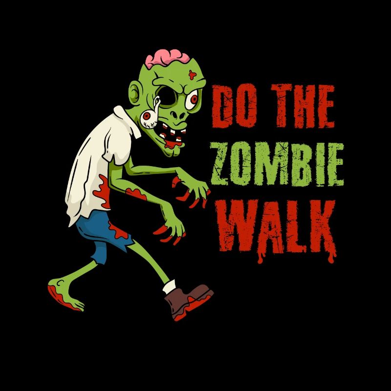 Do The Zombie Walk Horror Halloween Undead Corpse