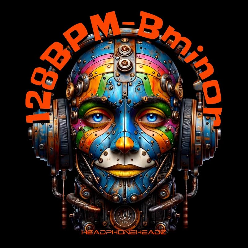 128BPM B minor - Cool Cyborg with Headphones!