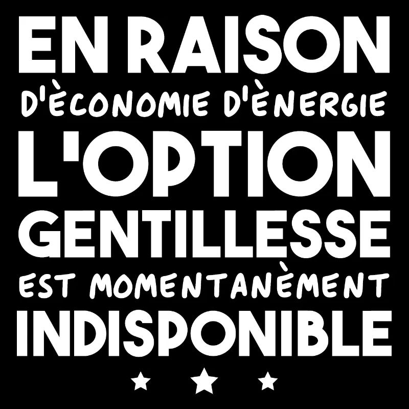 Option gentillesse indisponible