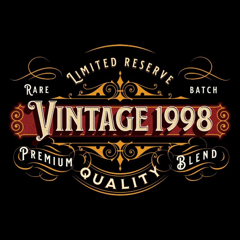 Vintage 1998 Premium Design Geschenkidee