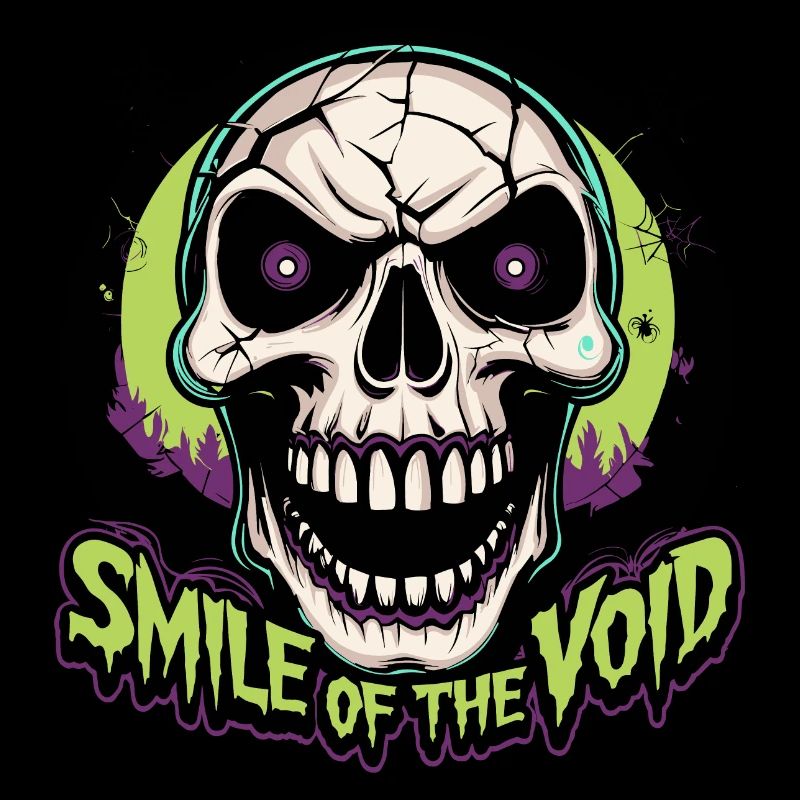 Cool horror skull design