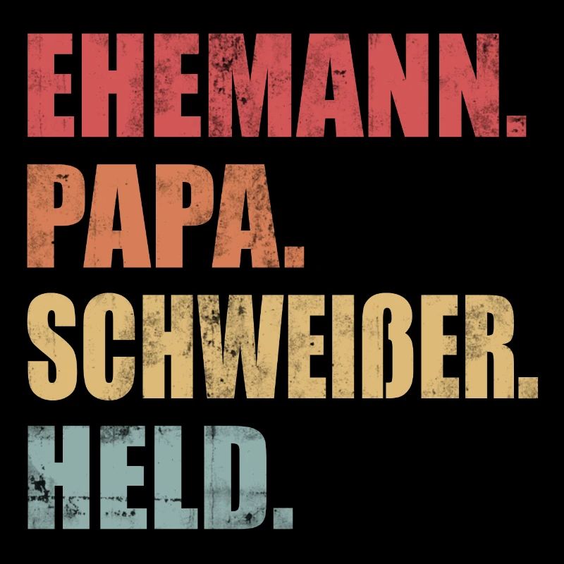 Schweißer Ehemann Papa Held Vintage Geschenk
