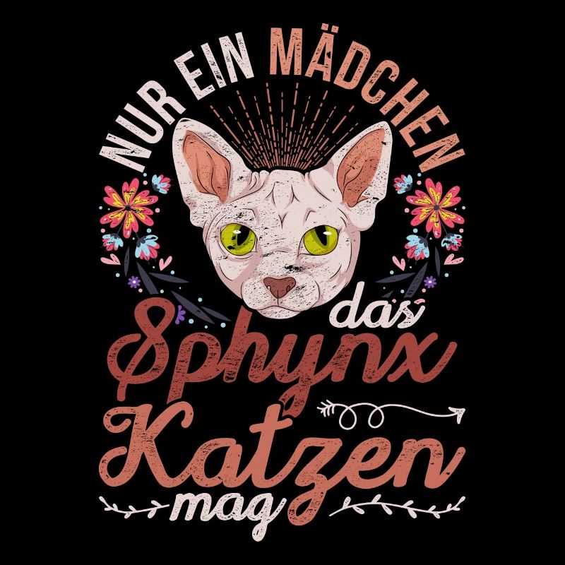 Nur ein Mädchen das Sphynx Katzen mag Sphynx Katze