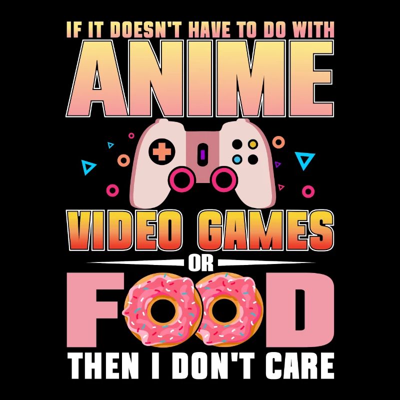 Anime -Videospiele Oder Food Manga Otaku Japanisch