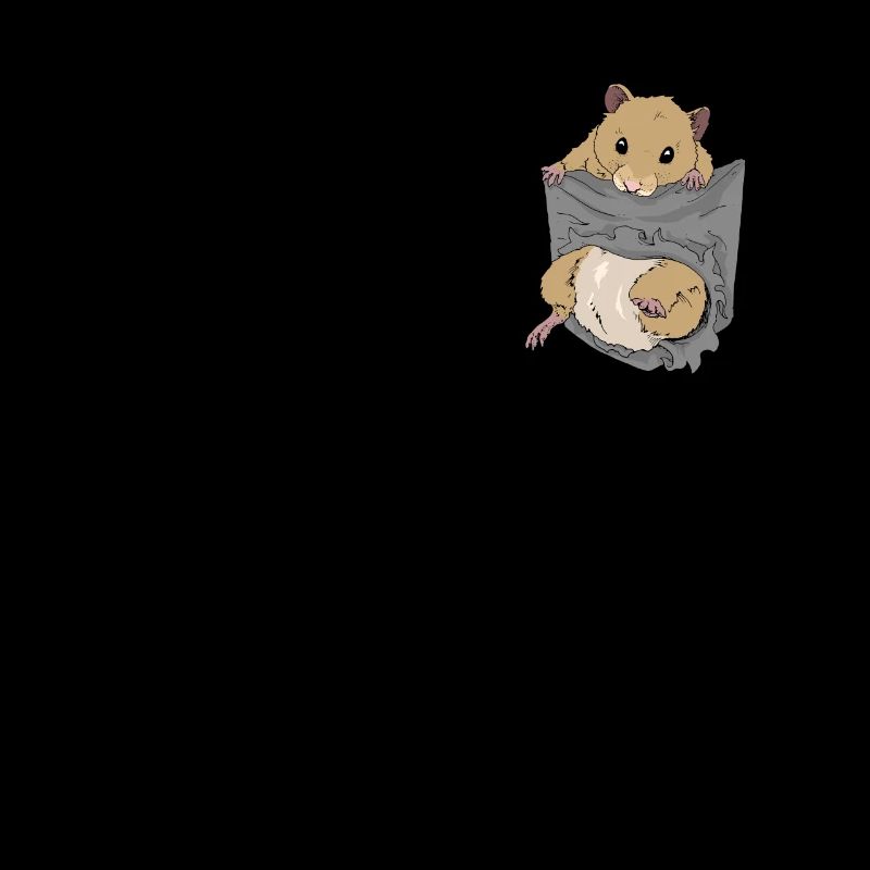 Hamster in Brusttasche