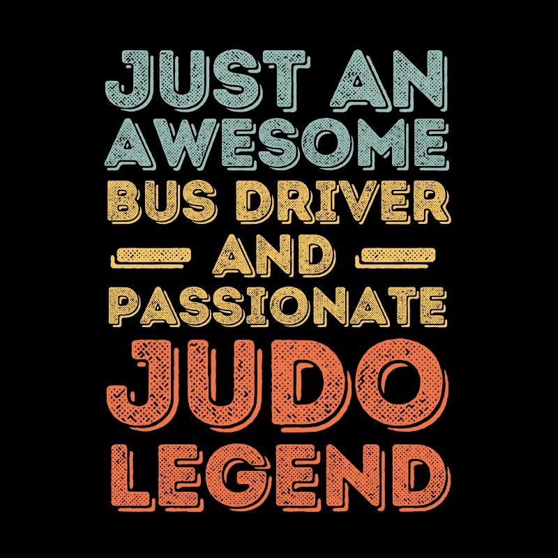 Chauffeur de bus Judo rétro