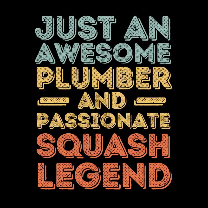 Klempner Squash-Legende Retro