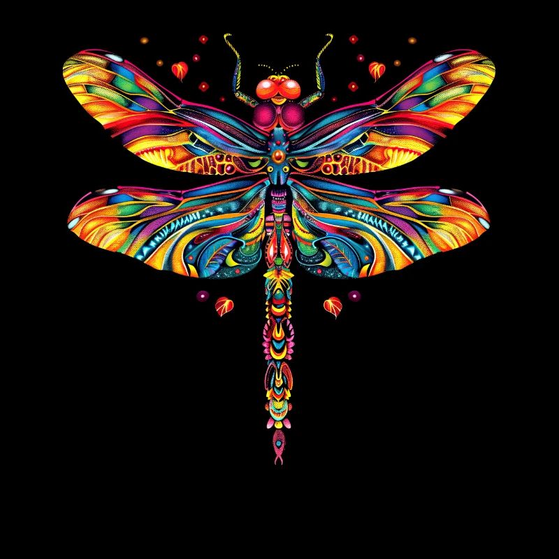Libellule Libellule Ailes Colorées Libellules Mignonnes