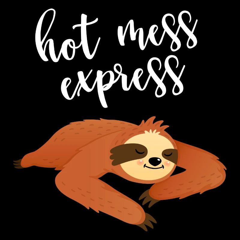Hot Mess Express Lazy Cute Sloth