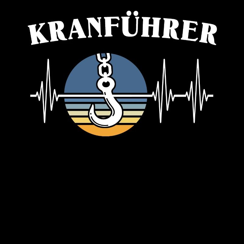 Kranführer EKG Kranfahrer Herzlinie