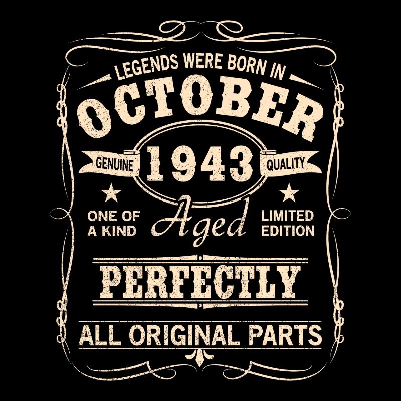 Millésime Octobre 1943 Anniversaire