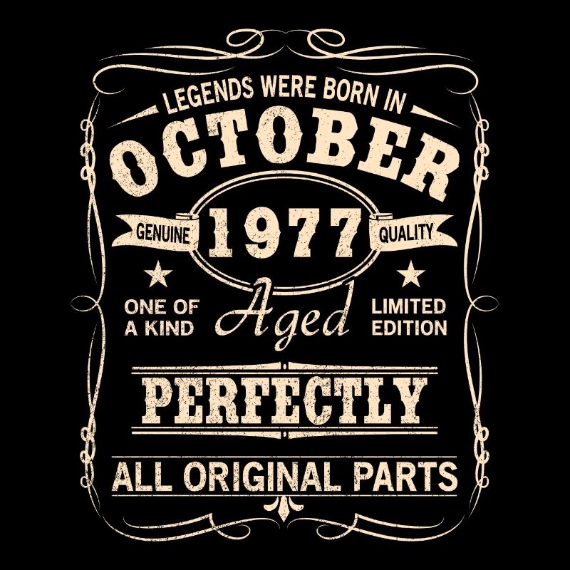 Vintage October 1977 Birthday