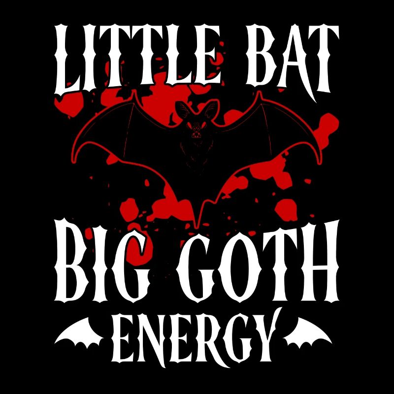 Baby Bat Gothic Goth Grufti Saying