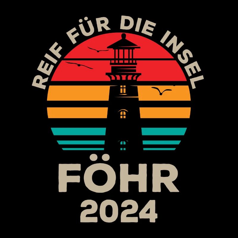 Föhr 2024 Inselflair Leuchtturm Design