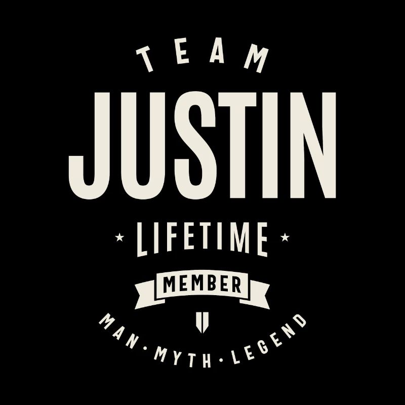 Team Justin Lebenslanges Mitglied Justin Name