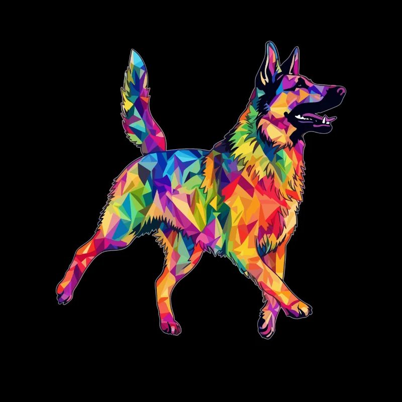 Arty German Shepherd Circus Dog