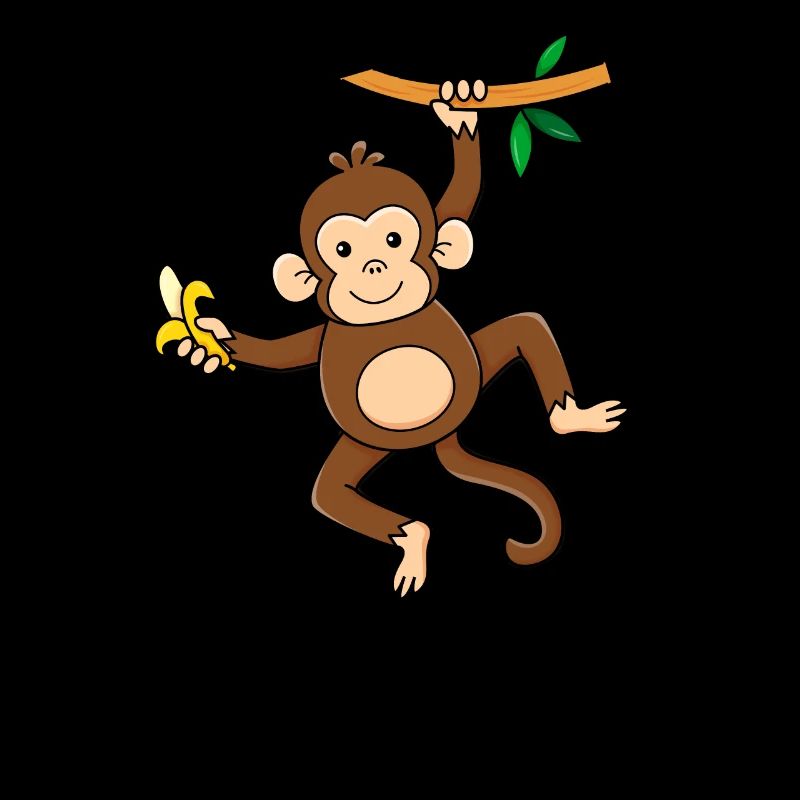 Affe mit Banane