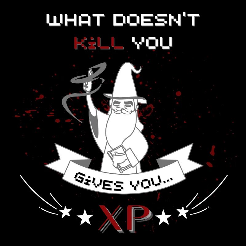 Gaming Character Wizard Expérience Gamer XP